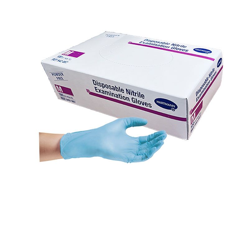 Hartmann Disposable Nitrile Εξεταστικά Γάντια Νιτριλίου Μπλε Χωρίς Πούδρα 100 Τεμάχια