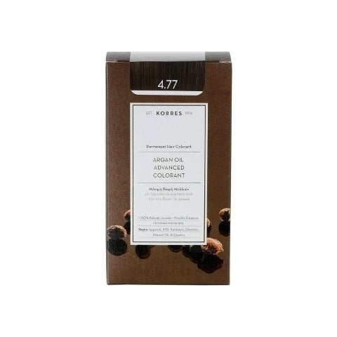 Korres Argan Oil Advanced Colorant 4.77 Σκούρο Σοκολατί 50ml