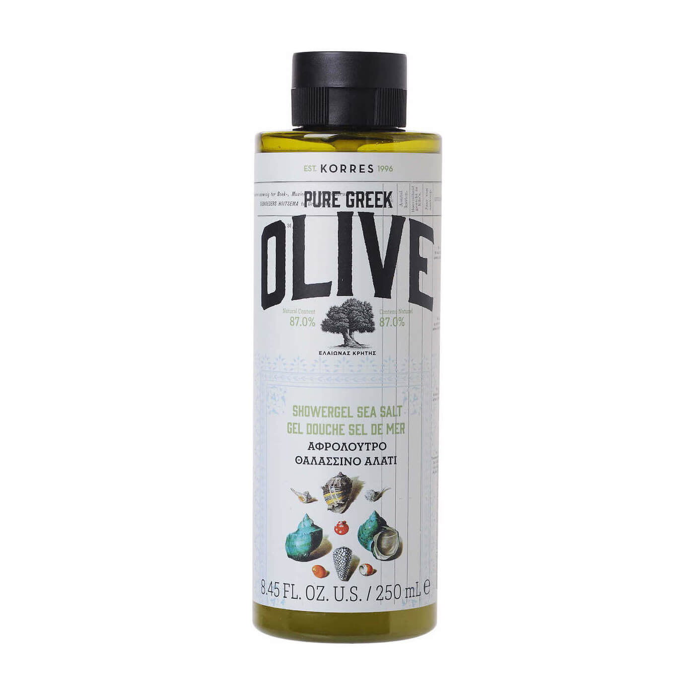 Korres Pure Greek Olive Αφρόλουτρο Θαλασσινό Αλάτι 250mL