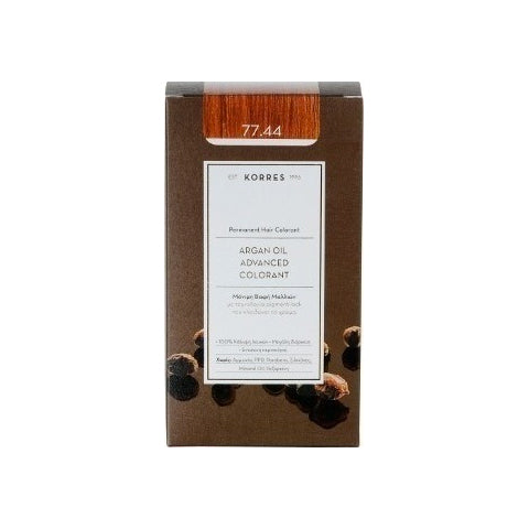 Korres Argan Oil Adnanced Colorant 77.44 Ξανθό Έντονο Χάλκινο 50 ml-pharmacybay (70538723348)