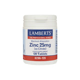 Lamberts Zinc 25mg (as Citrate) 120 Ταμπλέτες