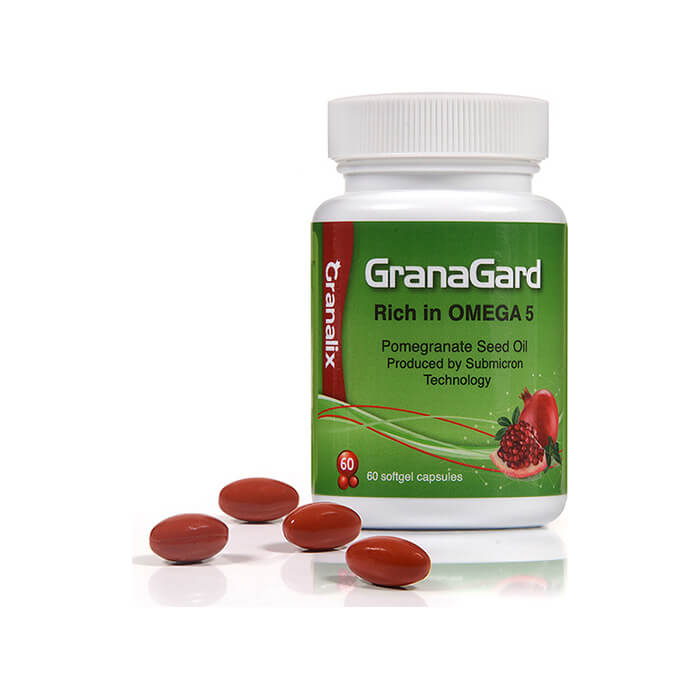 Leriva Granalix GranaGard Συμπλήρωμα Διατροφής Πλούσιο σε ΩΜΕΓΑ 5 60 Μαλακές Κάψουλες - Έλαιο Από Τους Σπόρους Του Ροδιού