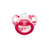 Nuk Classic Happy Days Πιπίλα Σιλικόνης Pink Hearts 1τμχ (10.736.376)