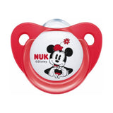 Nuk Disney Mickey Mouse Πιπίλα Σιλικόνης6-18m Κόκκινο - Minnie 1 τμχ