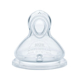 Nuk First Choice Plus Flow Control Θηλή από Σιλικόνη Ρυθμιζόμενης Ροής 1 Τεμάχιο