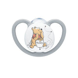 Nuk Space - Disney Baby Πιπίλα Σιλικόνης 18-36m Γκρι - Winnie The Pooh 1 τμχ
