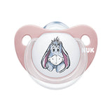 Nuk Trendline Disney Winnie the Pooh Πιπίλα Σιλικόνης 6-18 Μηνών Με Θήκη Ροζ Γαϊδουράκι 1 Τεμάχιο 10.736.379