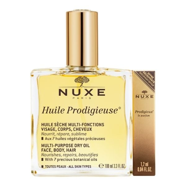 Nuxe Huile Prodigieuse - Ξηρό Λάδι Για Πρόσωπο-Σώμα-Μαλλιά 100ml & Δώρο Prodigieux Le Parfum1.2ml