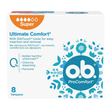 O.B. Ultimate Comfort Super 8 Tampons