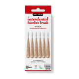 The Humble Co. Interdental Bamboo Brush Size 2 - 0.50 mm Red 6τμχ