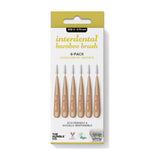 The Humble Co. Interdental Bamboo Brush Size 4 - 0.70 mm Yellow 6τμχ