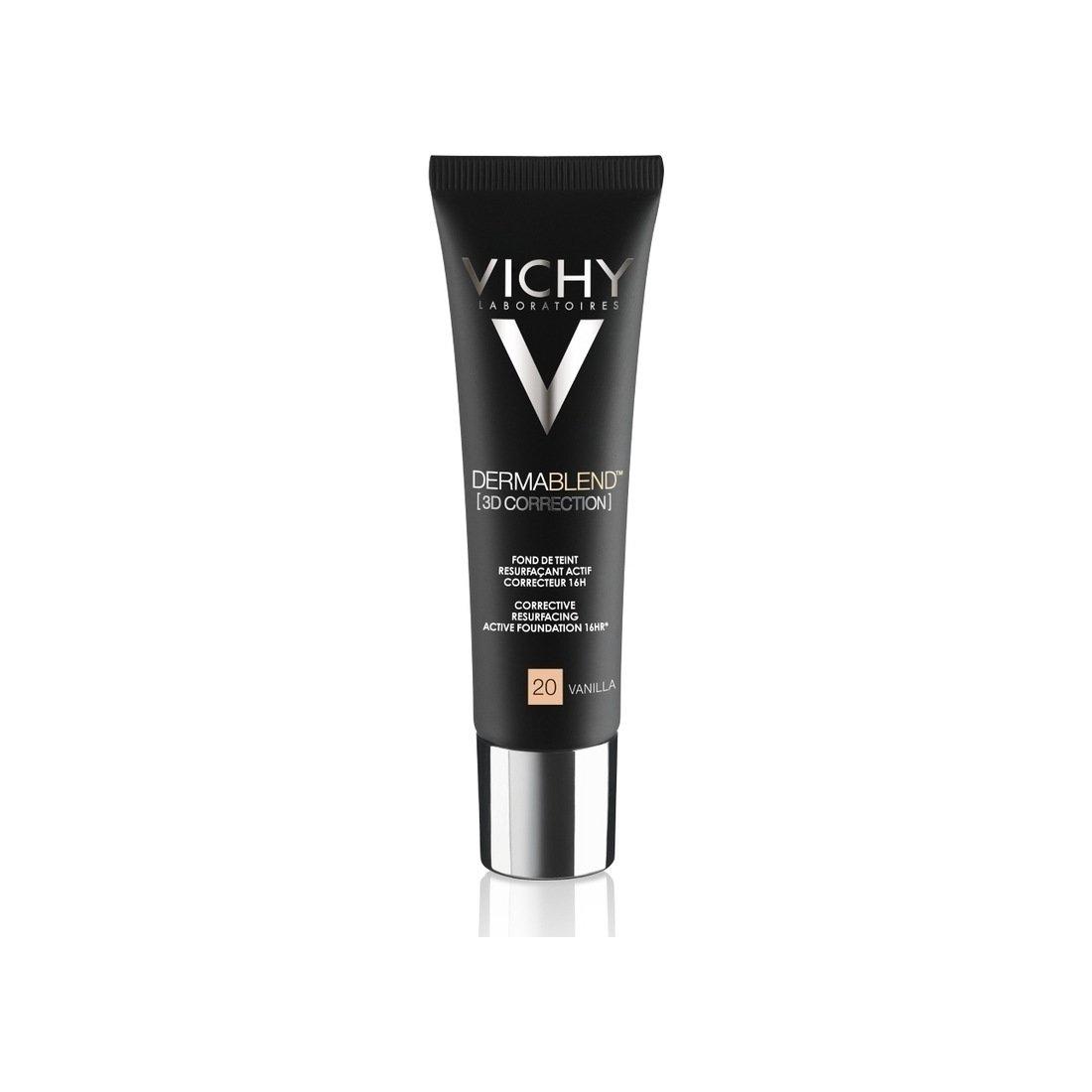Vichy Dermablend 3D Correction Corrective Resurfacing Active Foundation 16HR 20 Vanilla SPF25 30mL