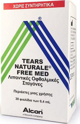 Alcon Tears Naturale Free Med Οφθαλμικές Σταγόνες για Ξηροφθαλμία 30x0.4ml