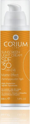 Corium Sunscreen Light Cream SPF30 Matte Effect 50ml