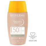 Bioderma Photoderm Nude Touch Αδιάβροχη Αντηλιακή Κρέμα Προσώπου SPF50 με Χρώμα Light 40ml